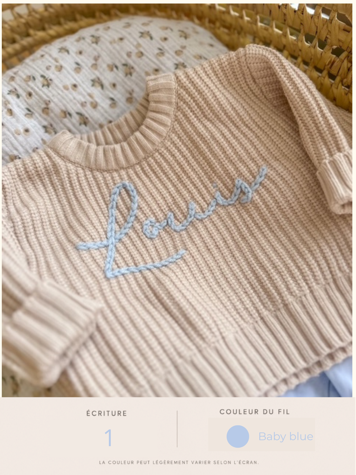 Pull personnalisé PRÉCOMMANDE