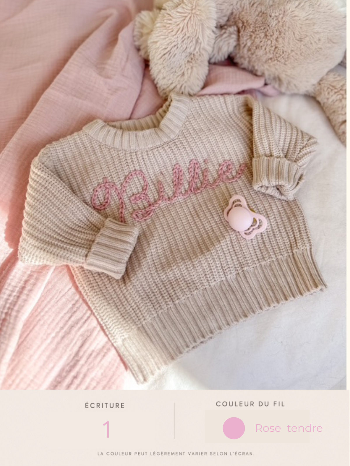Pull personnalisé PRÉCOMMANDE
